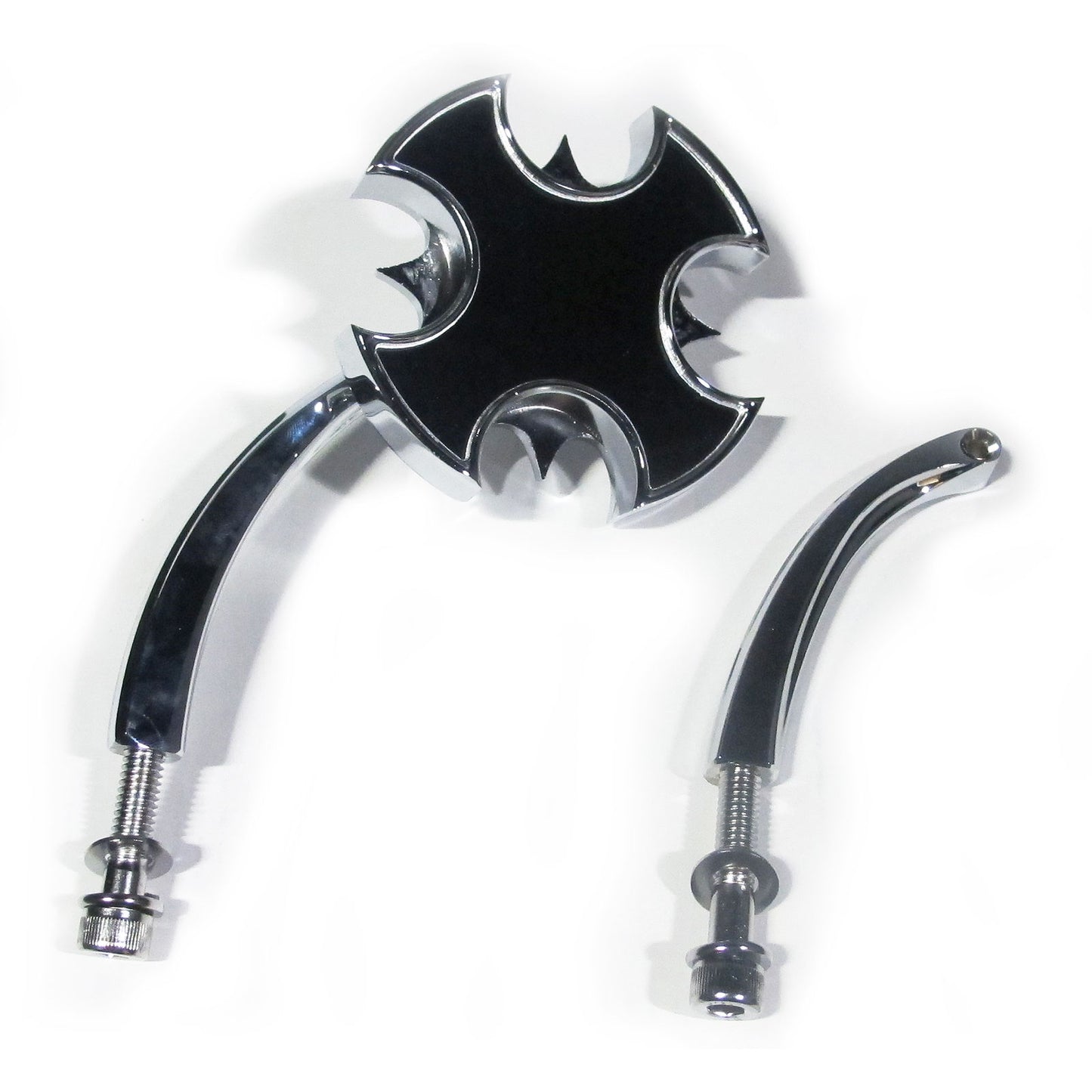 HD Tribal Cross Mirror Chrome Universal 5inch