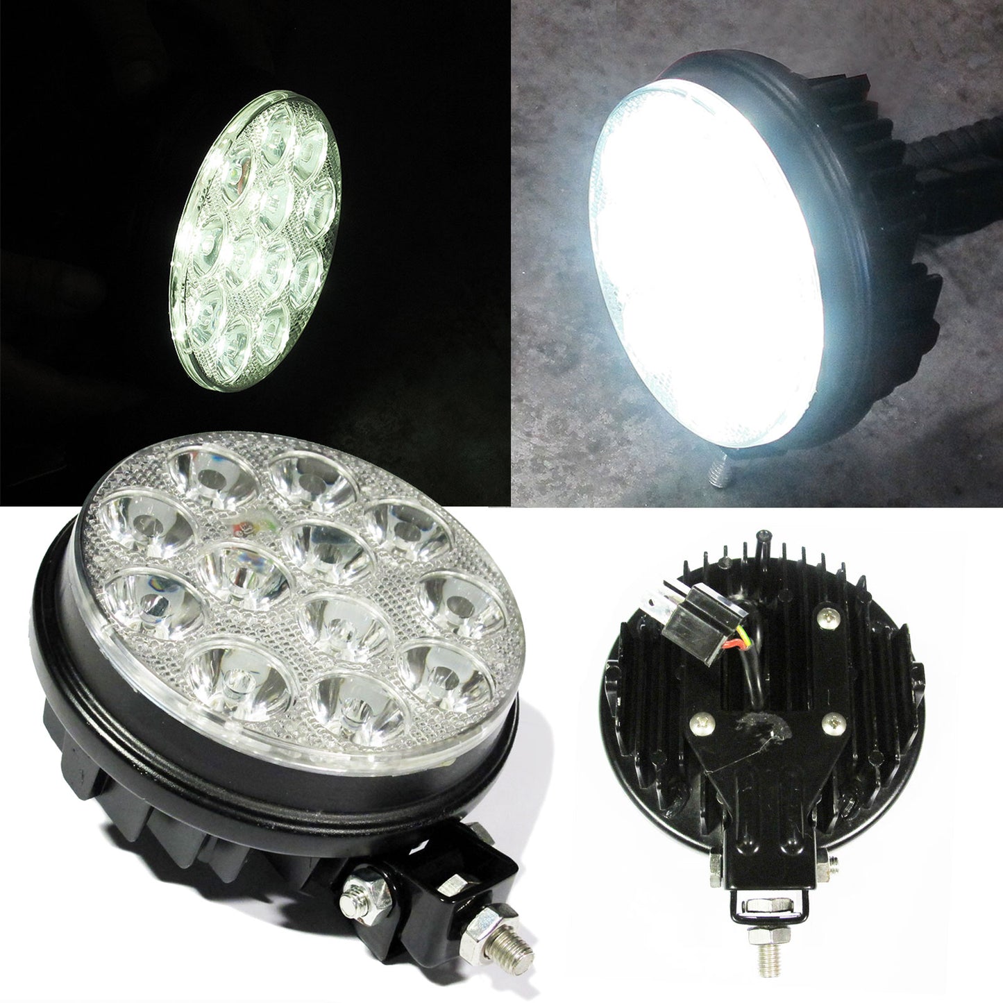 White 12 LED 5 Inch H4 Headlight