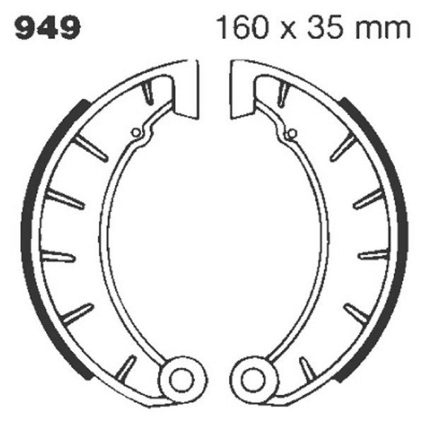 949 EBC Brake Shoes