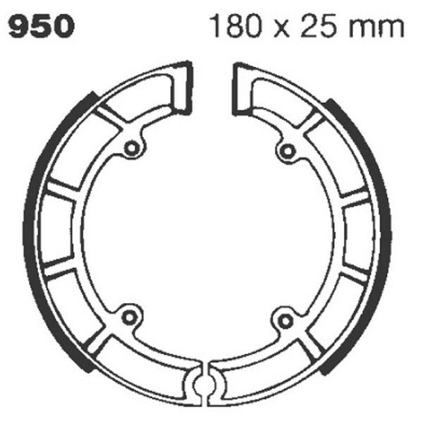 950 EBC Brake Shoes