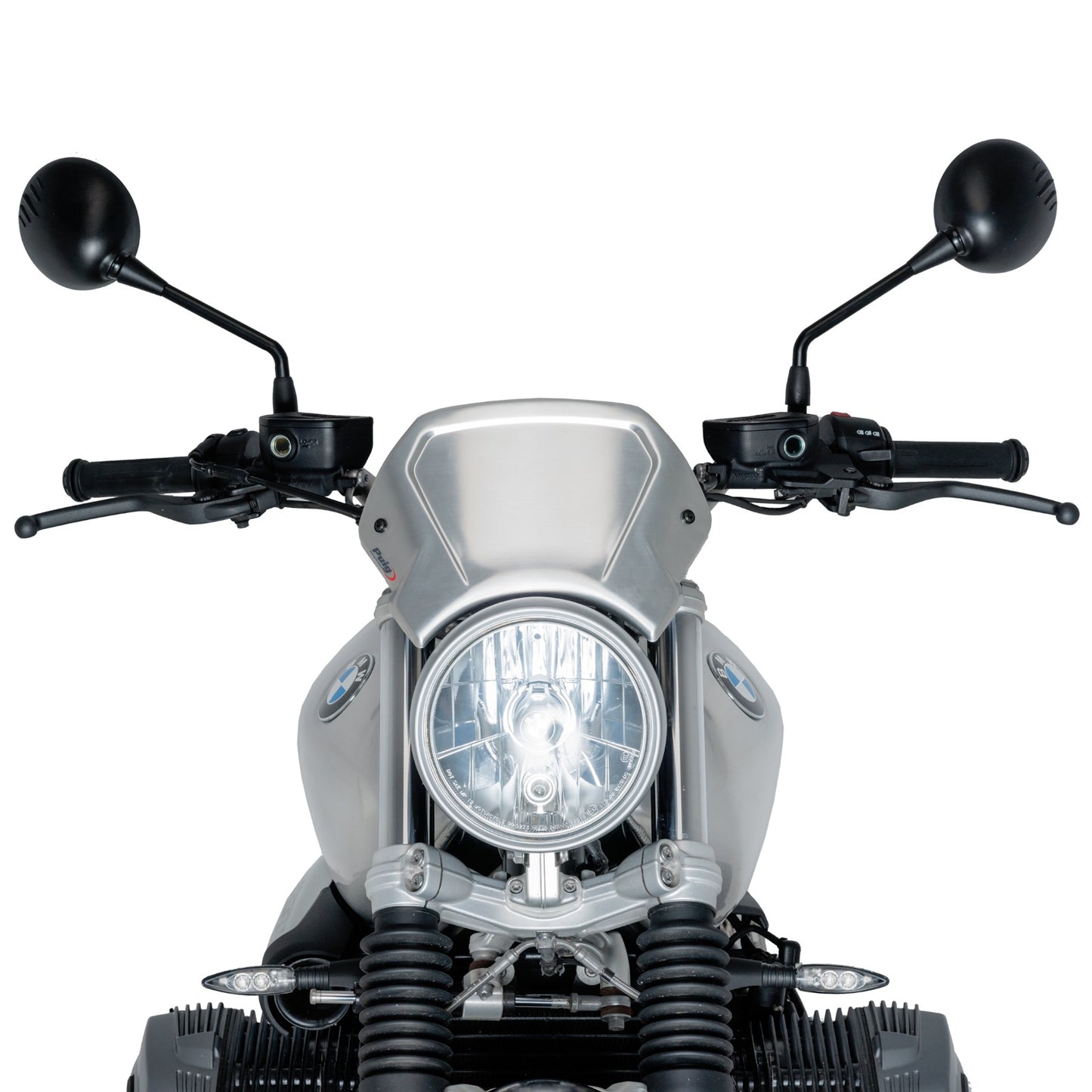 BMW RnineT 14-22 Puig Aluminium Front Plate Silver