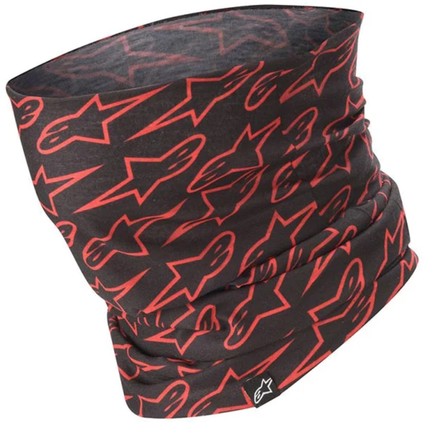 Alpinestars Neck Tube Black Red Fluo