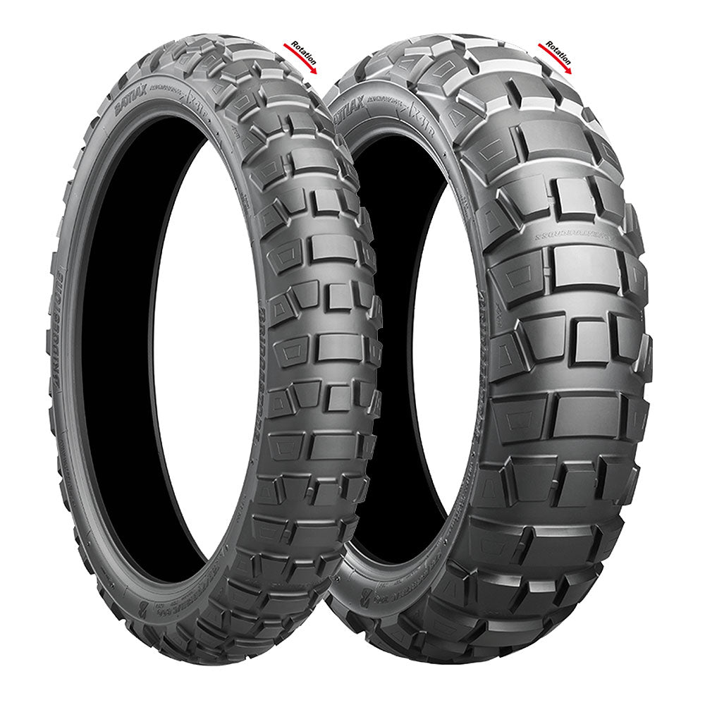 130/80-18 66P TL/TT Battlax Adventurecross AX41 Rear Tyre
