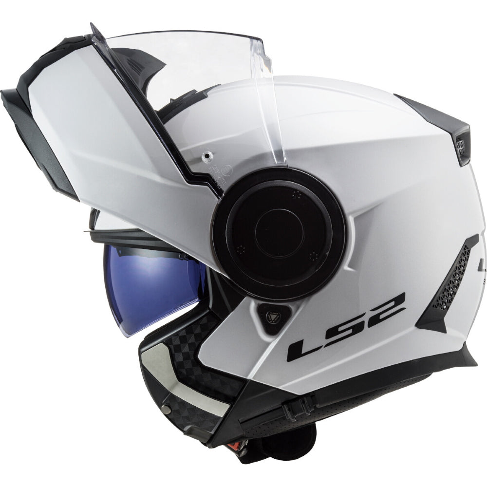 LS2 FF902 Scope Solid White Flip Front Helmet