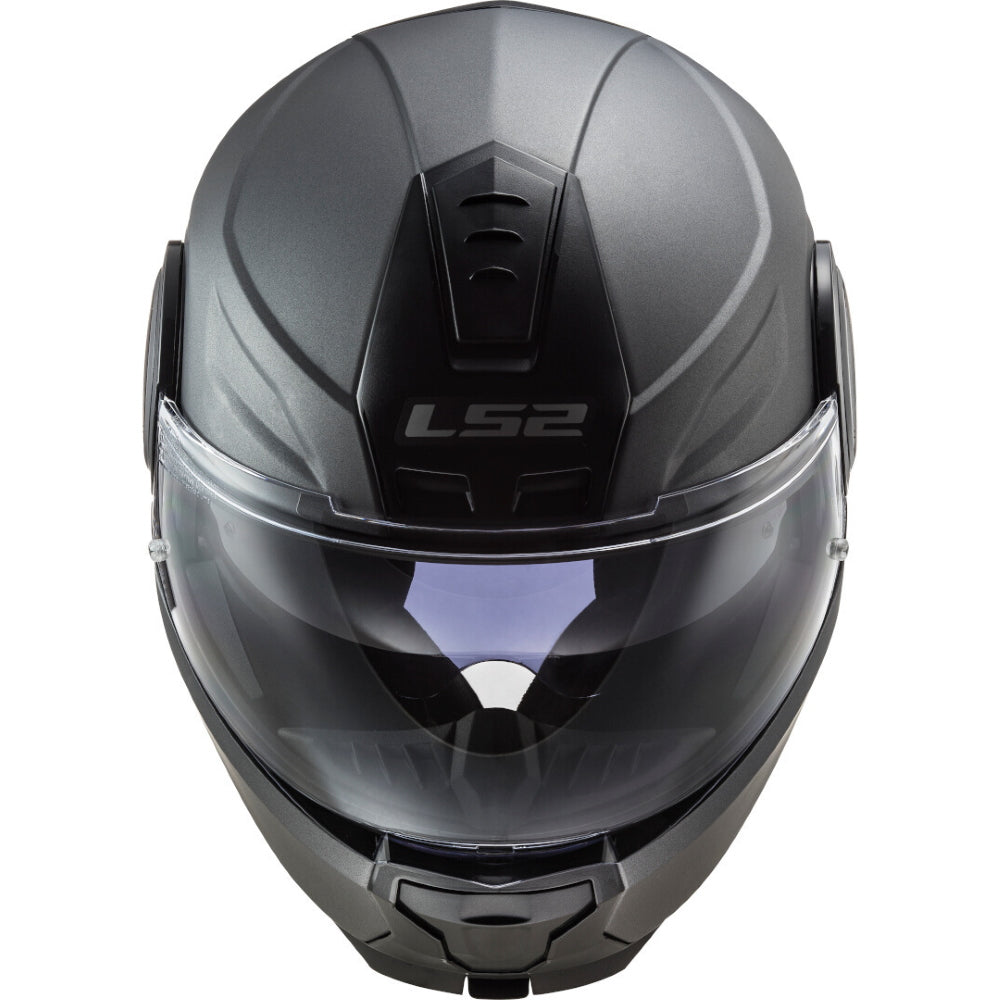 LS2 FF902 Scope Solid Matt Titanium Flip Front Helmet