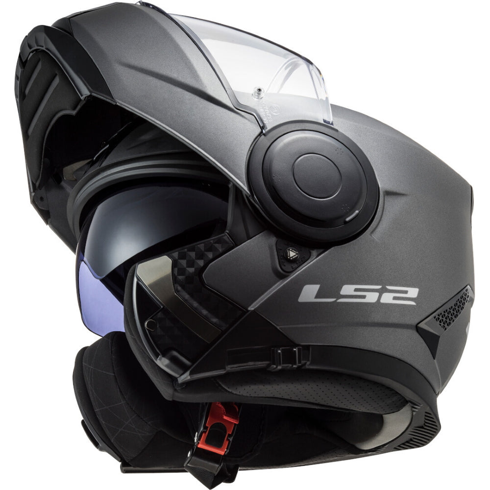 LS2 FF902 Scope Solid Matt Titanium Flip Front Helmet