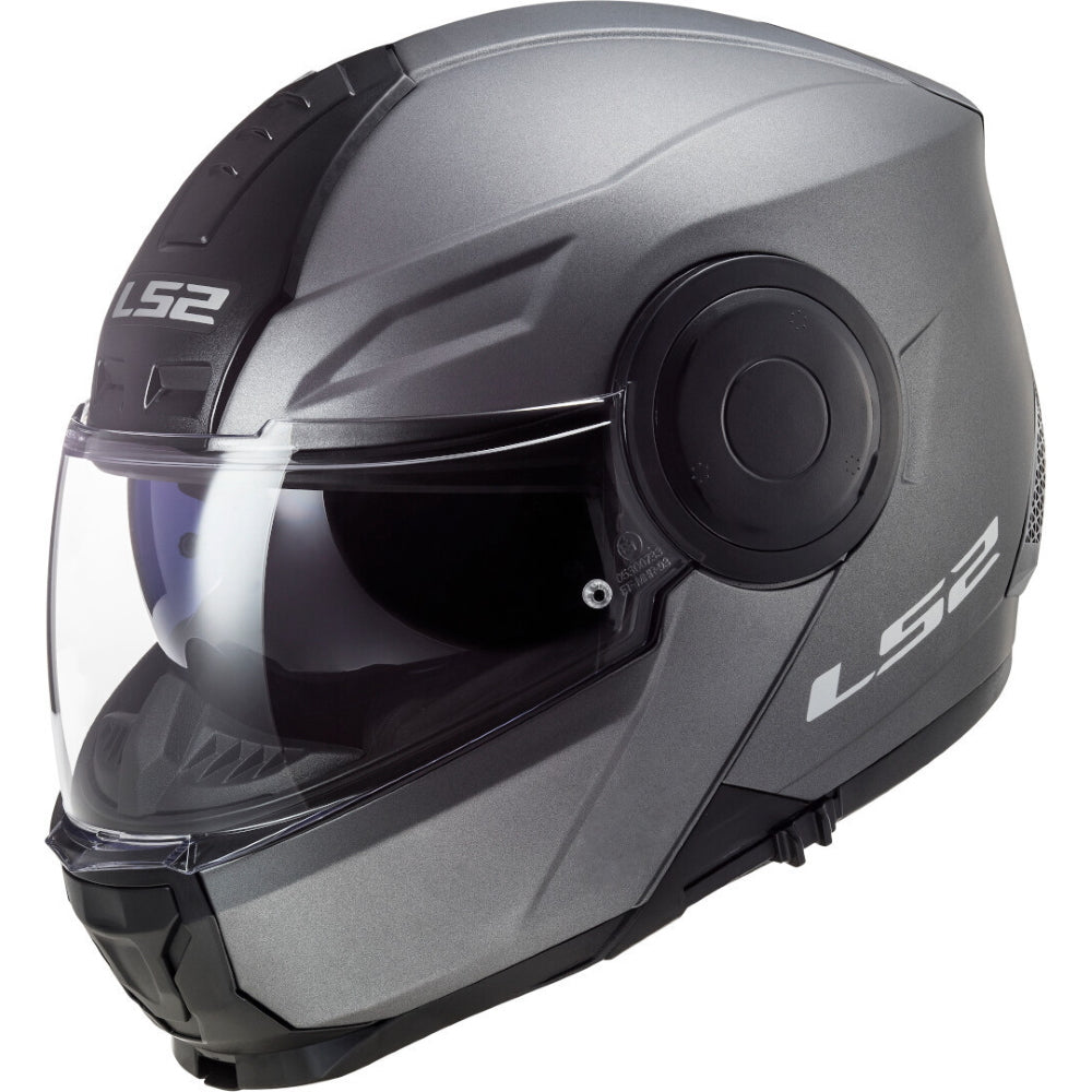 LS2 FF902 Scope Solid Matt Titanium Flip Front Helmet