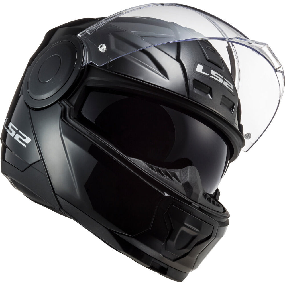 LS2 FF902 Scope Solid Gloss Black Flip Front Helmet