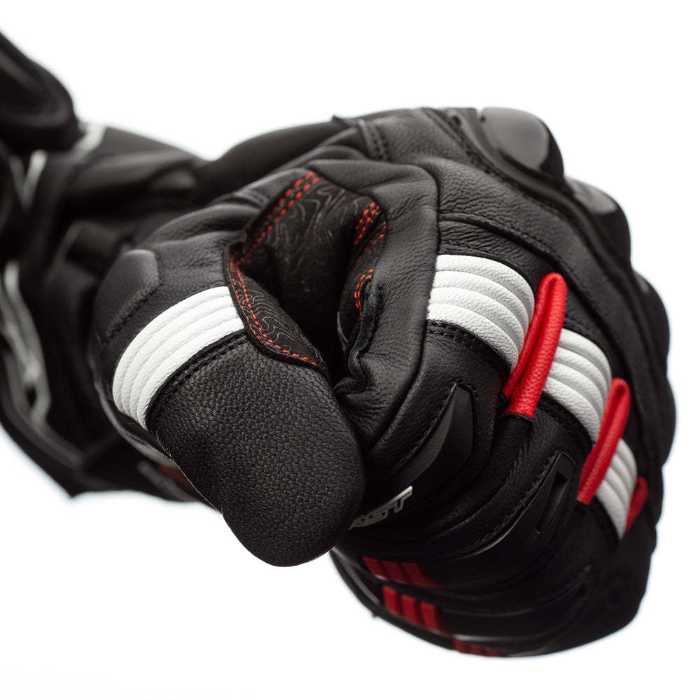 RST Pilot CE Mens Glove Black Red White