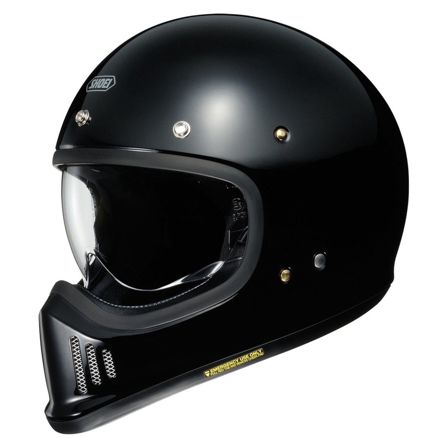 Shoei Ex-Zero Gloss Black Retro Helmet