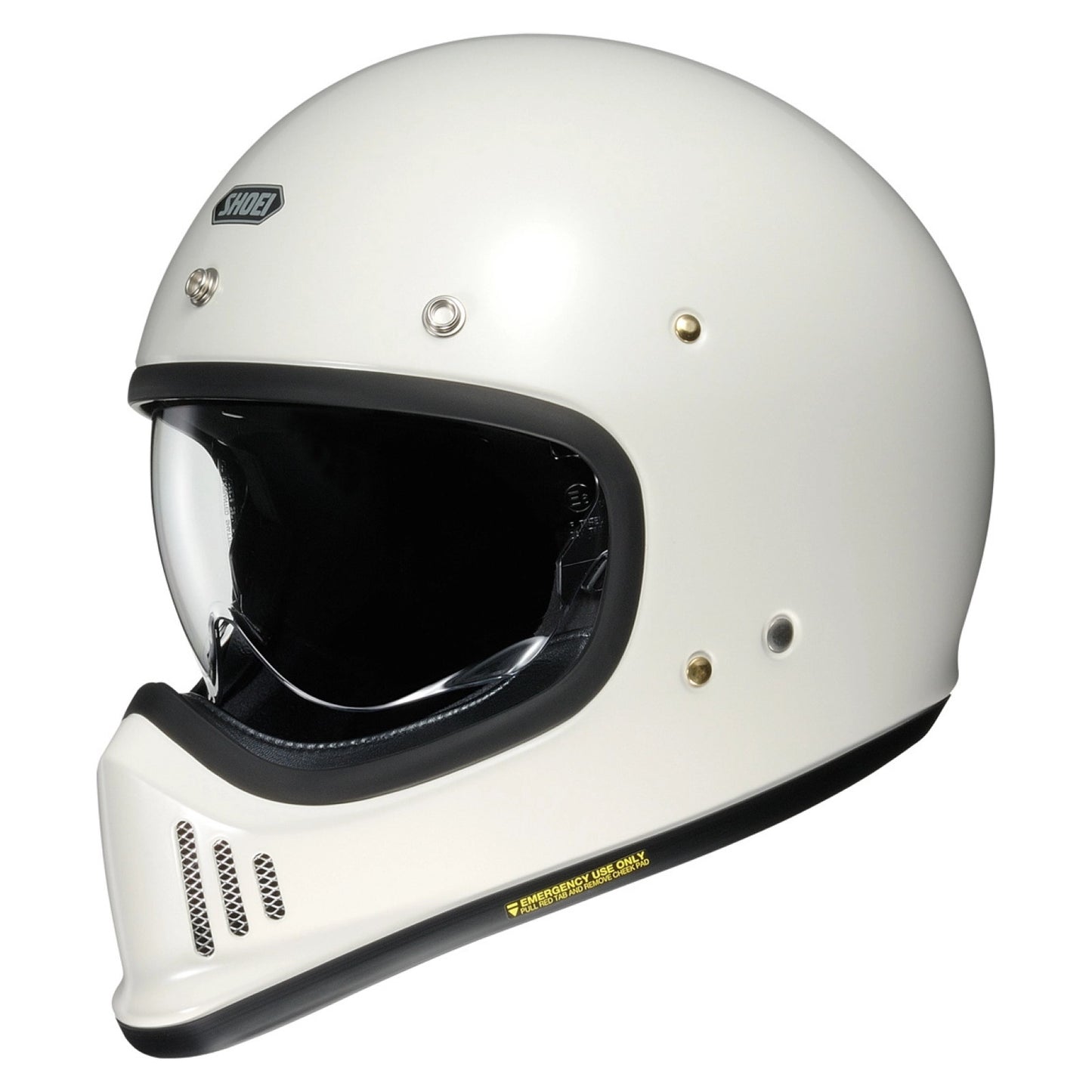 Shoei Ex-Zero Gloss Off White Retro Helmet