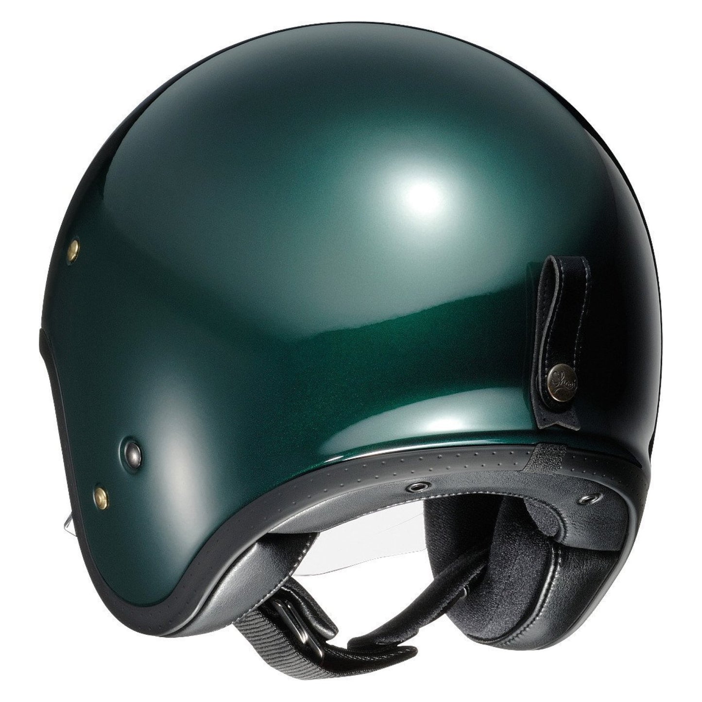 Shoei J.O British Green Open Face Helmet