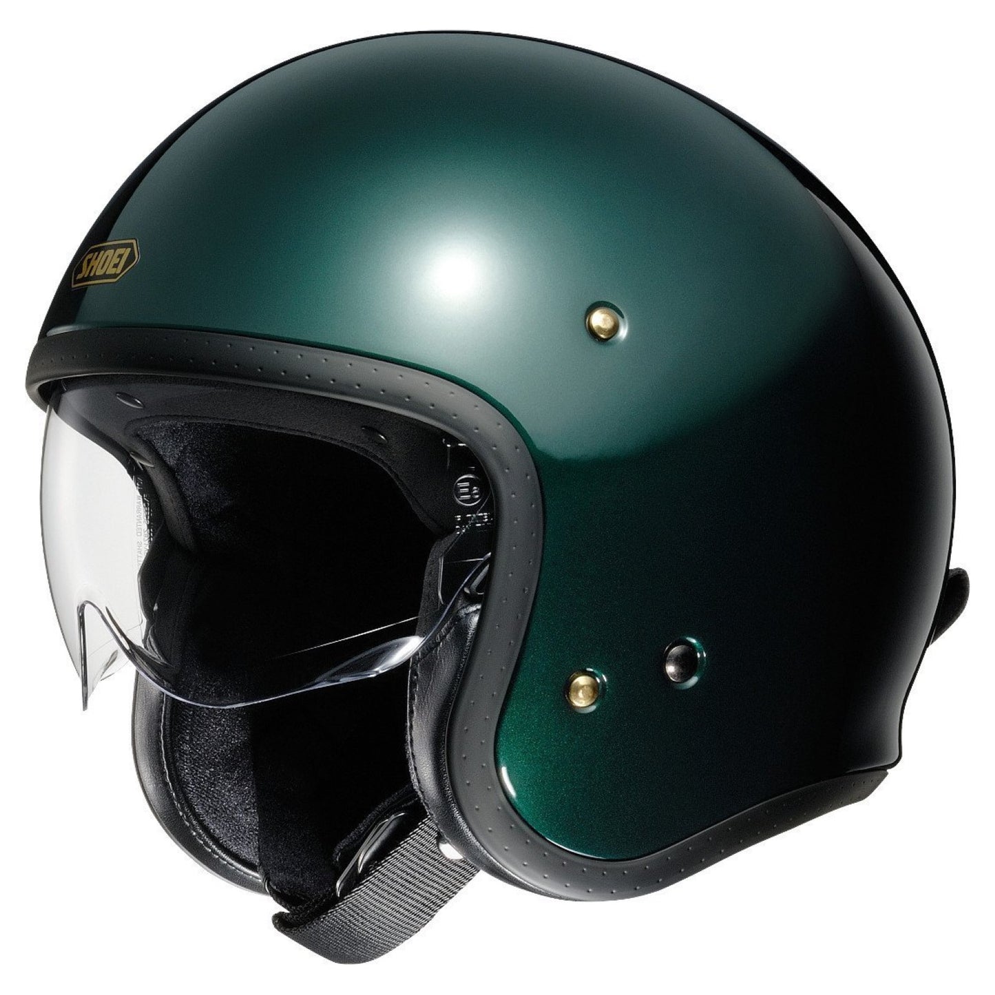 Shoei J.O British Green Open Face Helmet