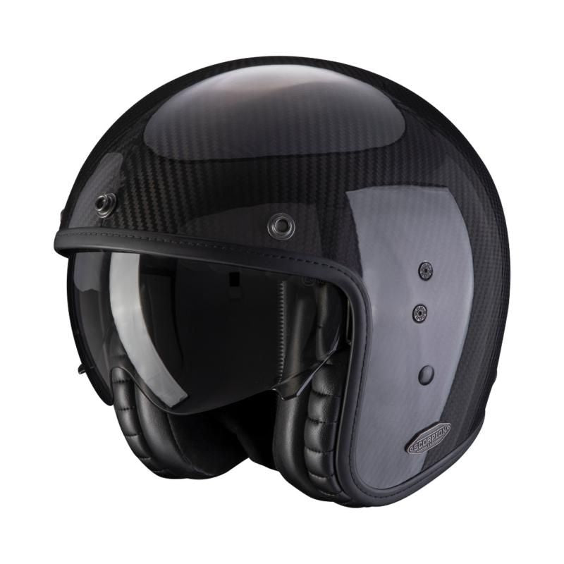 Scorpion Belfast Carbon Gloss Black Open Face Helmet