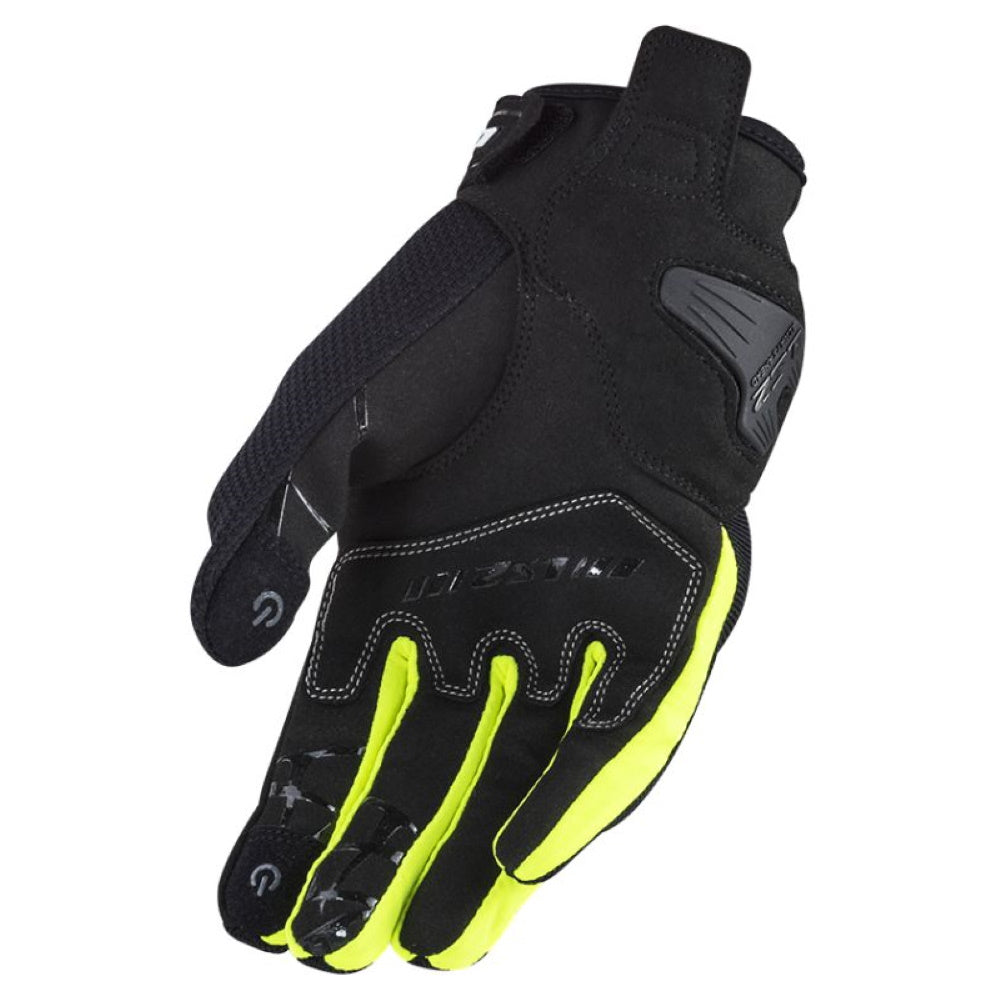 LS2 Dark II Mens Gloves Black Yellow