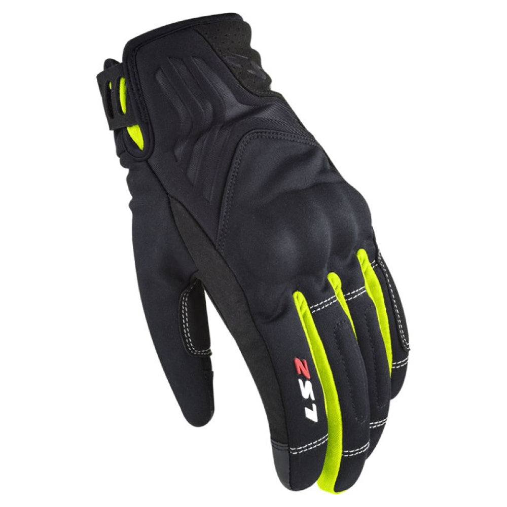 LS2 Jet II Ladies Gloves Black Yellow