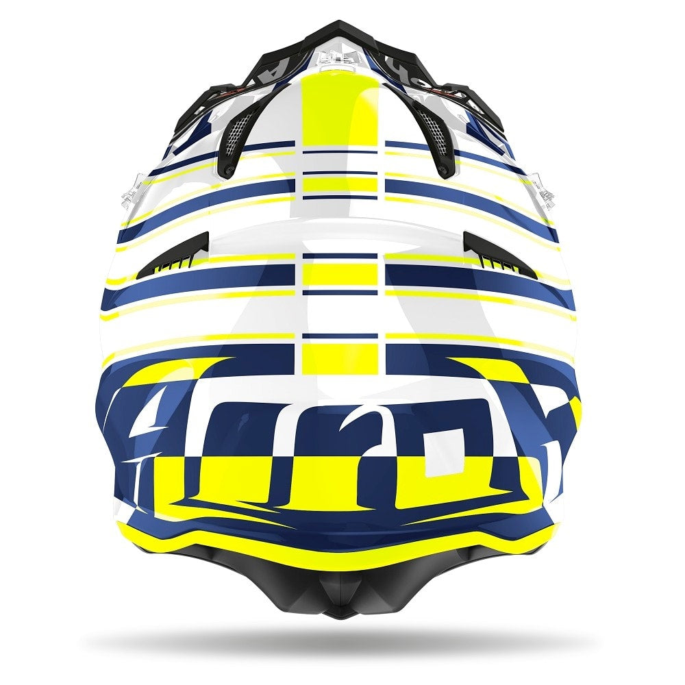 Airoh Aviator Ace Art Blue Motocross Helmet