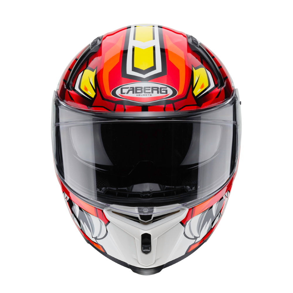 Caberg Avalon Giga White Red Yellow Full Face Helmet