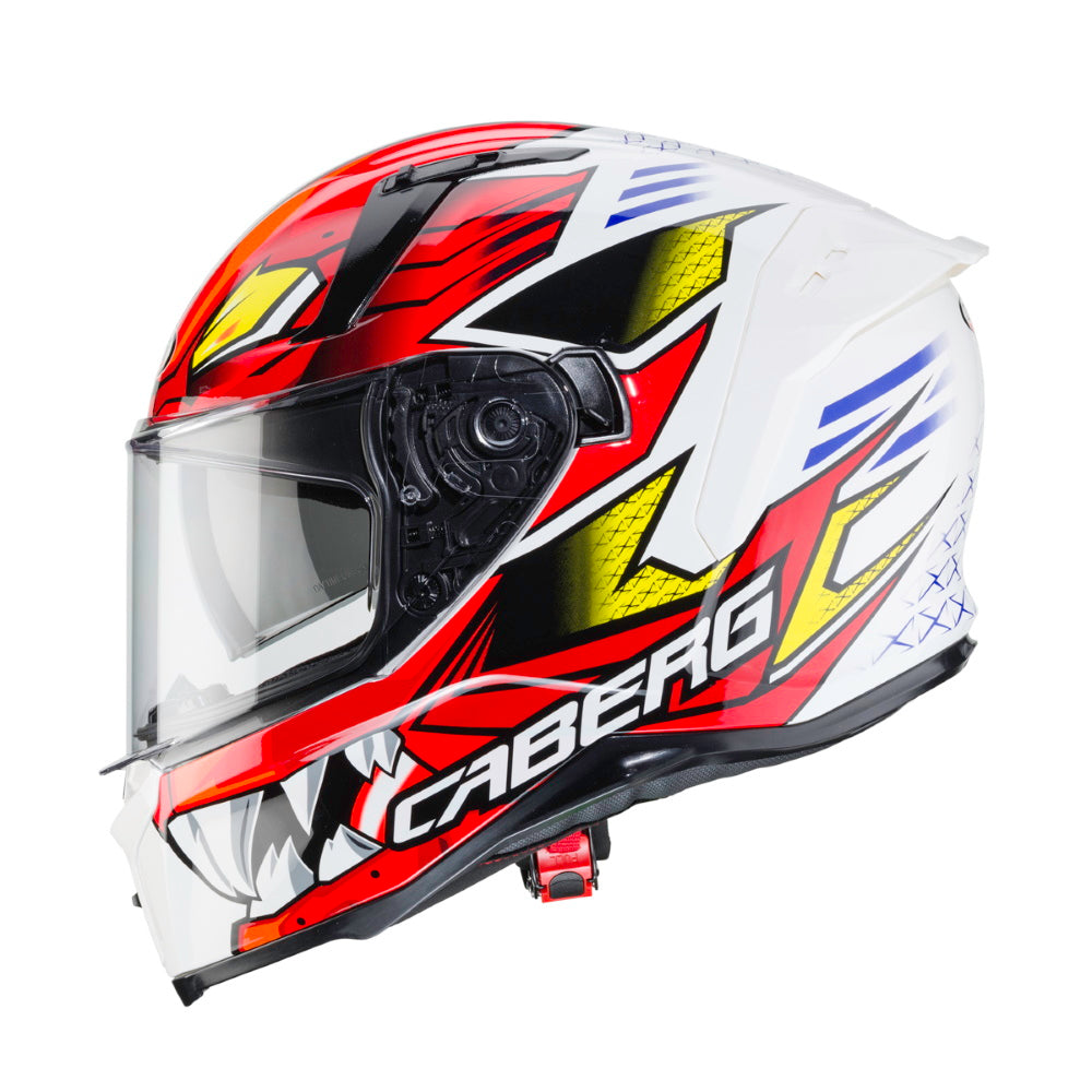 Caberg Avalon Giga White Red Yellow Full Face Helmet