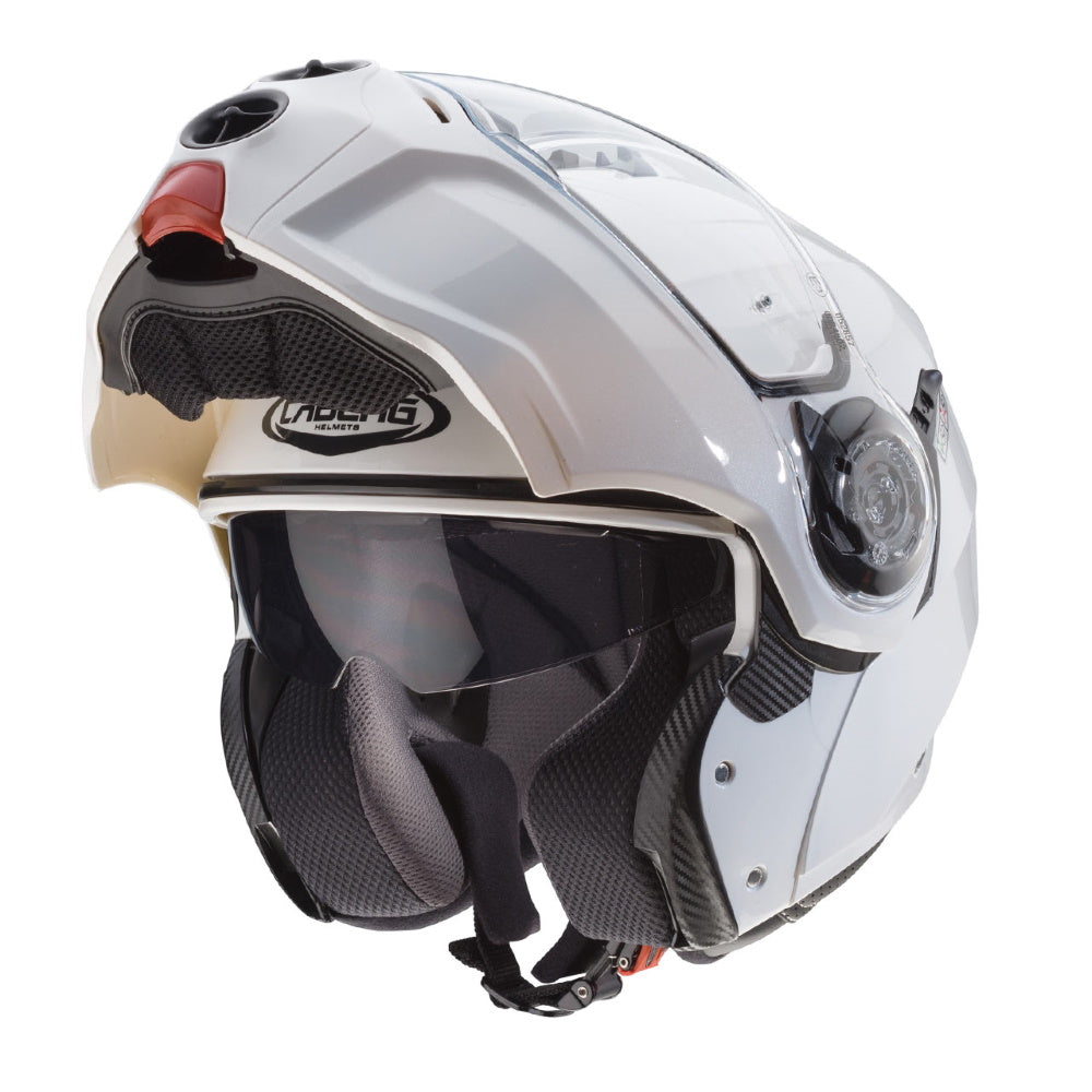 Caberg Droid Metal White Flip Front Helmet