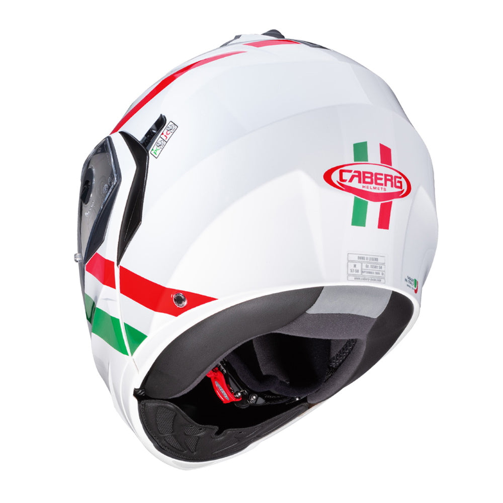 Caberg Duke II Super Legend Italia White Flip Front Helmet