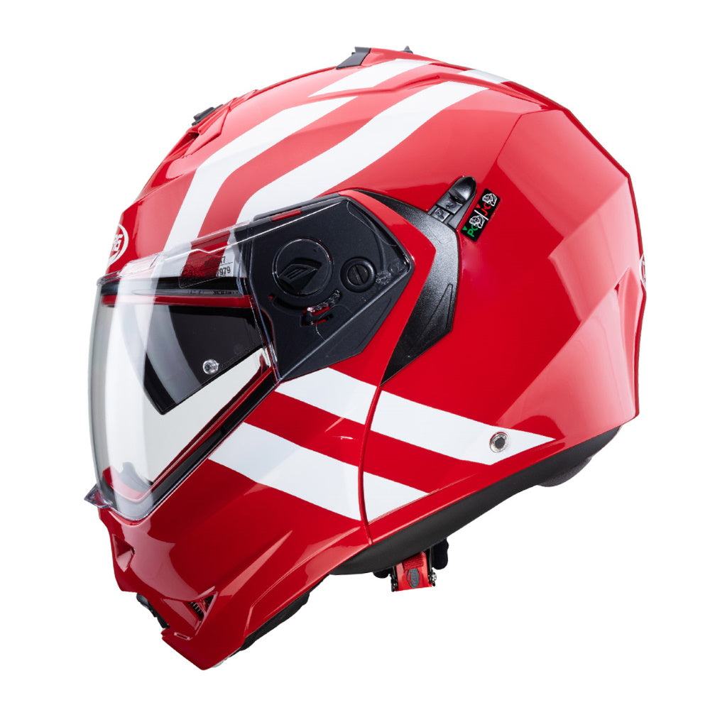 Caberg Duke II Super Legend Red White Flip Front Helmet
