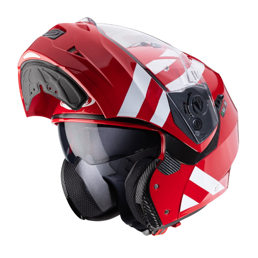 Caberg Duke II Super Legend Red White Flip Front Helmet