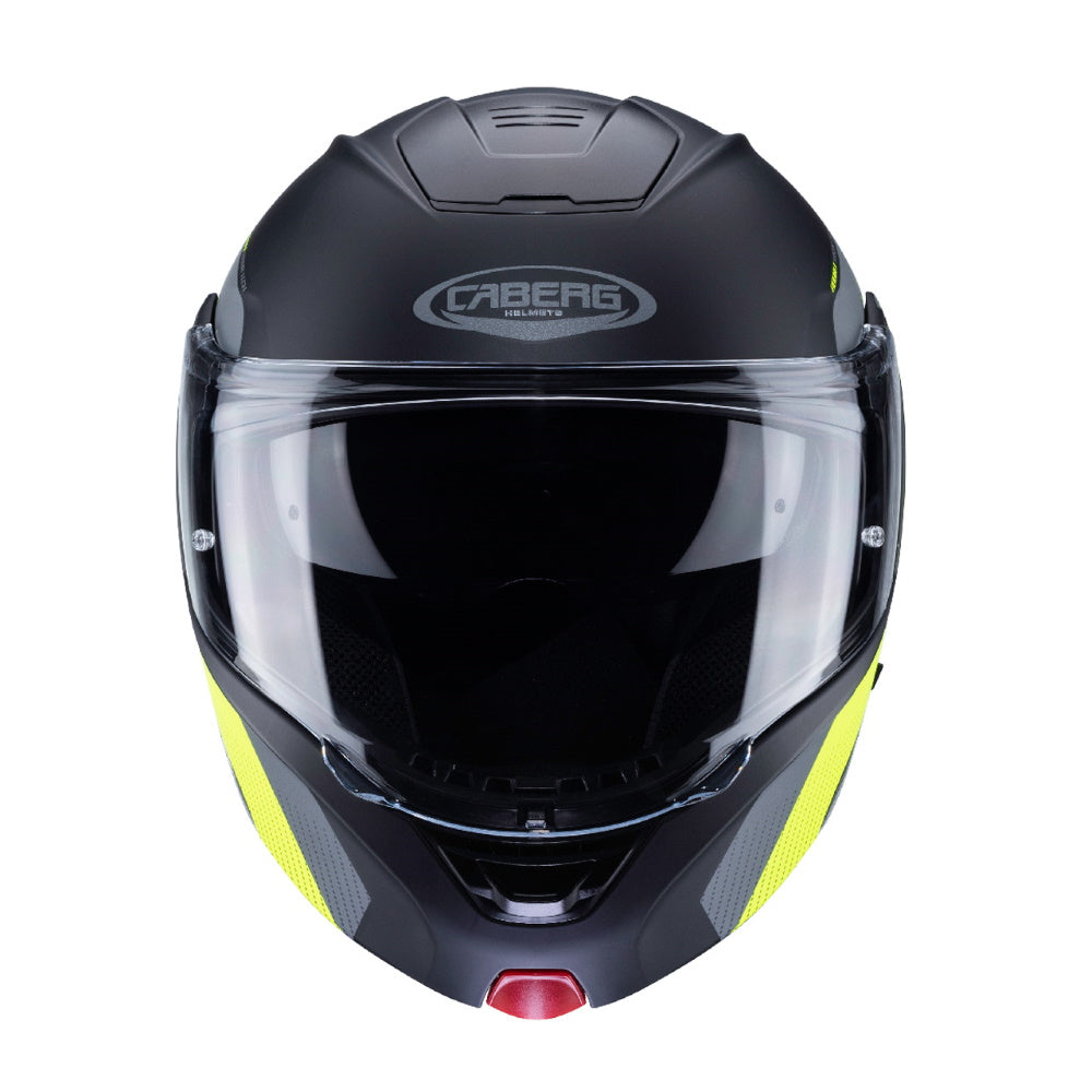 Caberg Horus Scout Matt Black Yellow Flip Front Helmet