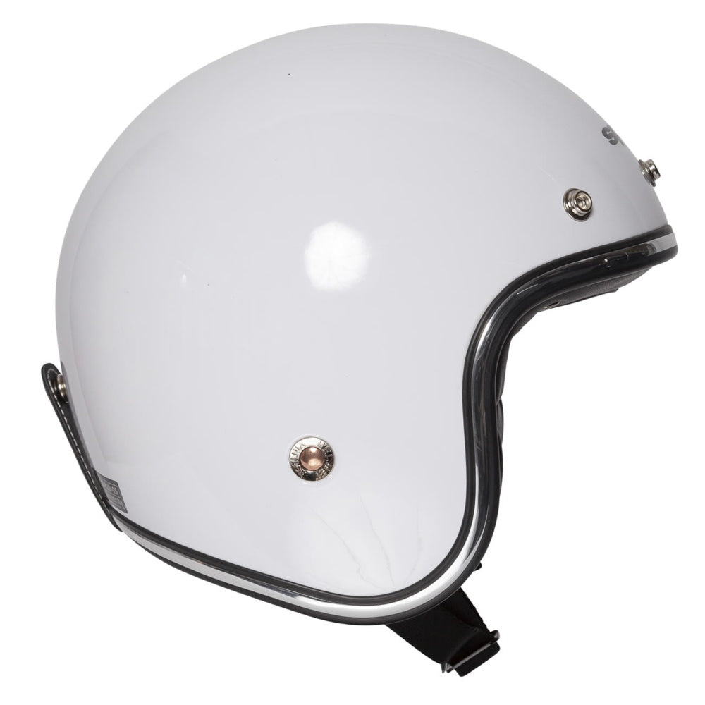 Spada Classic White Open Face Helmet