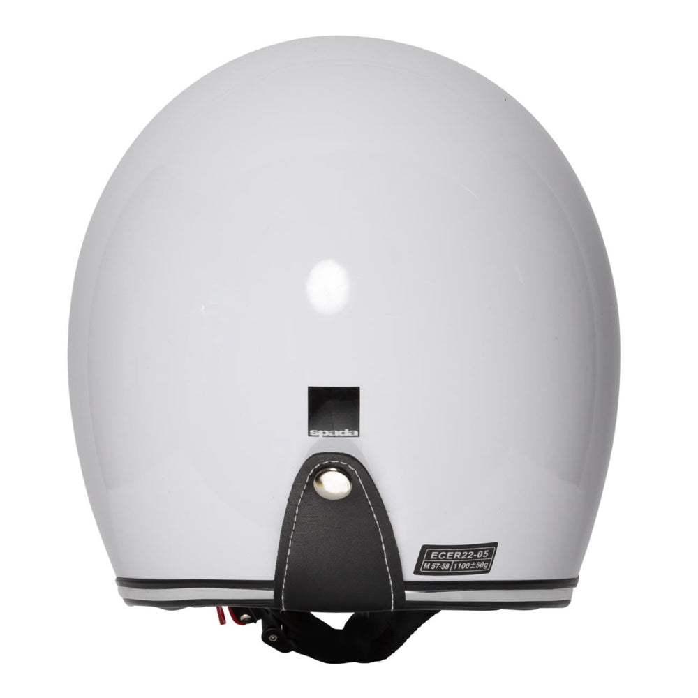 Spada Classic White Open Face Helmet