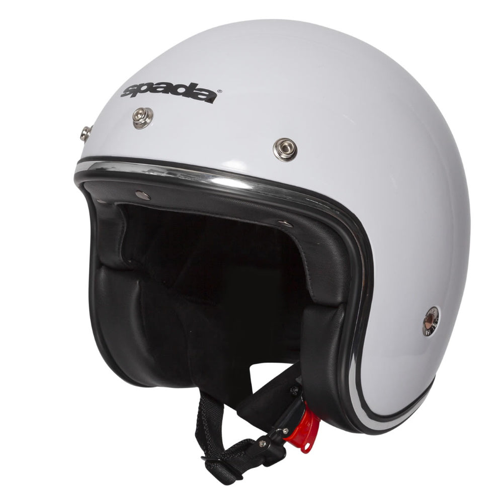 Spada Classic White Open Face Helmet
