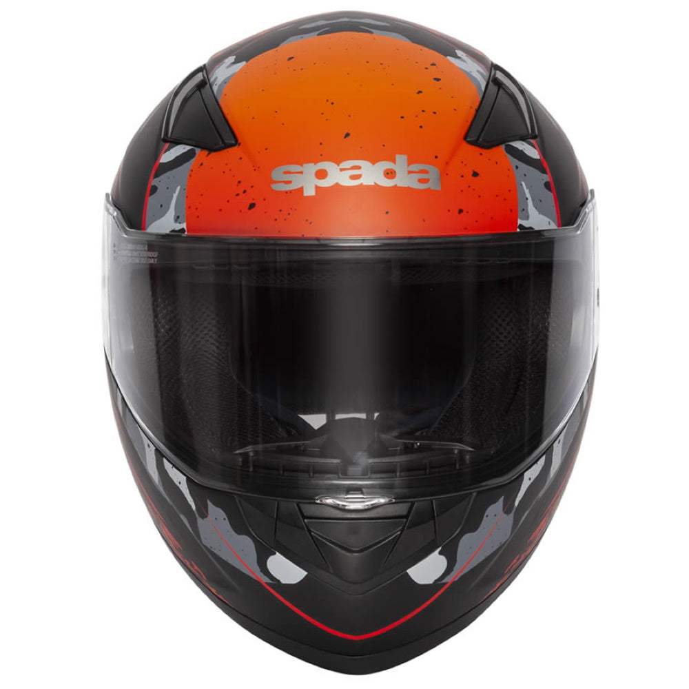 Spada Raiden Camo Orange Full Face Helmet