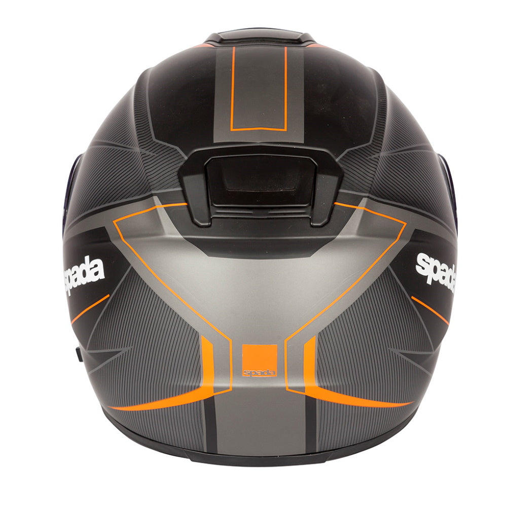 Spada SP16 Linear Matt Black Orange Silver Full Face Helmet