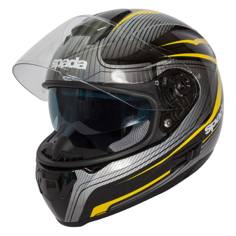 Spada SP16 Monarch Black Yellow Full Face Helmet