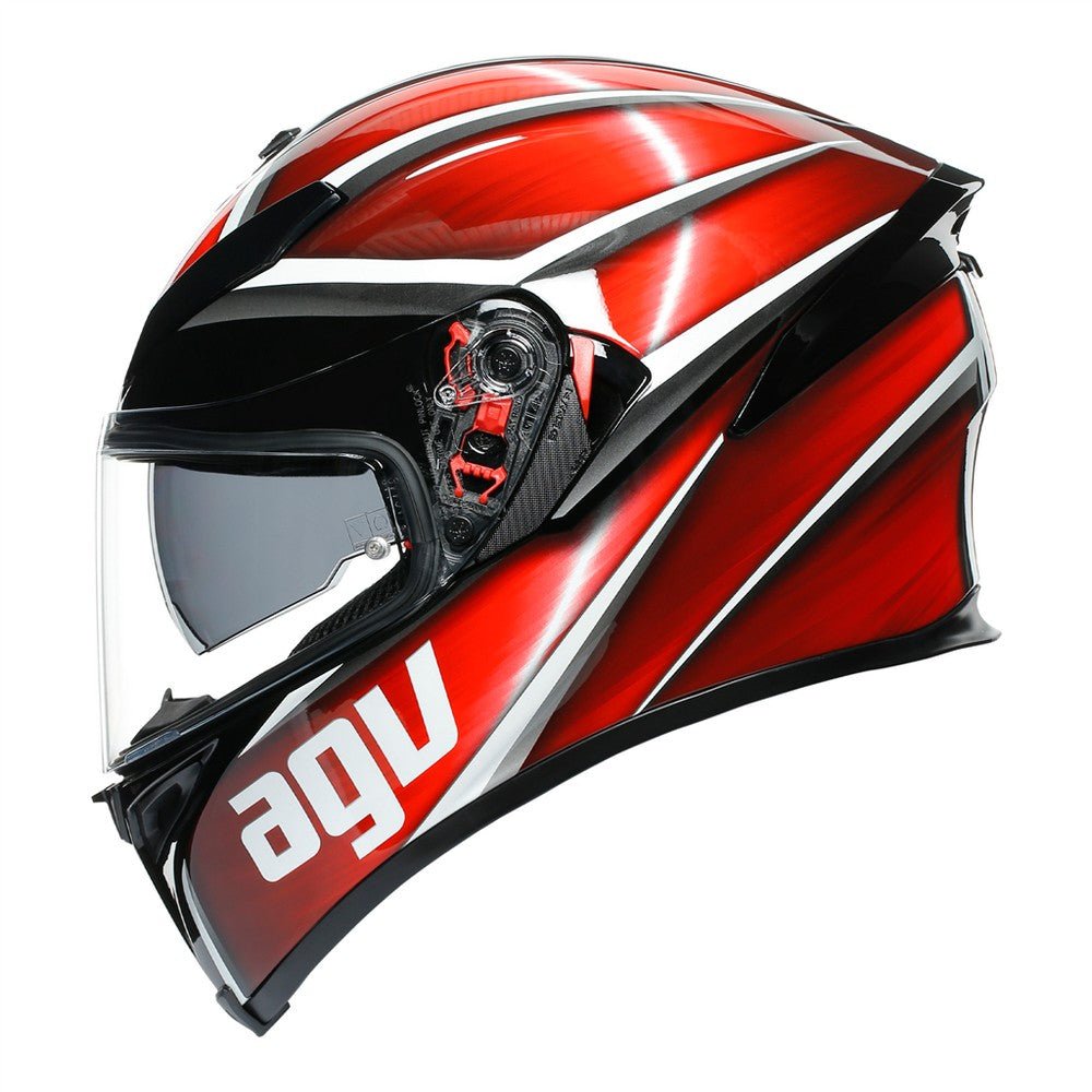 AGV K5-S Tempest Black Red Full Face Helmet