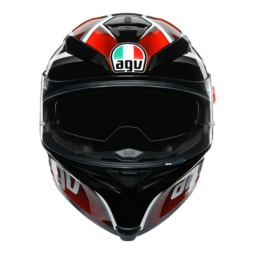 AGV K5-S Tempest Black Red Full Face Helmet
