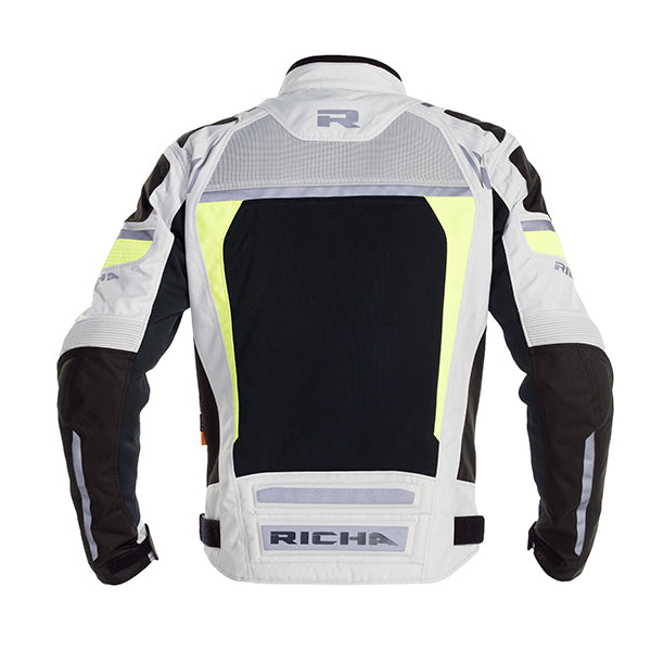 Richa Airstorm Waterproof Jacket Grey Fluo