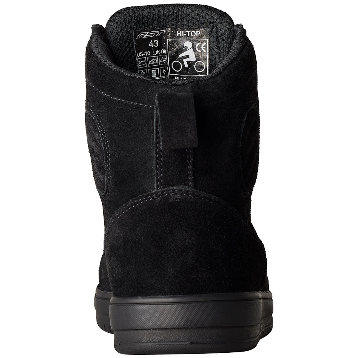 RST HiTop Moto Sneaker CE Boot Black Suede
