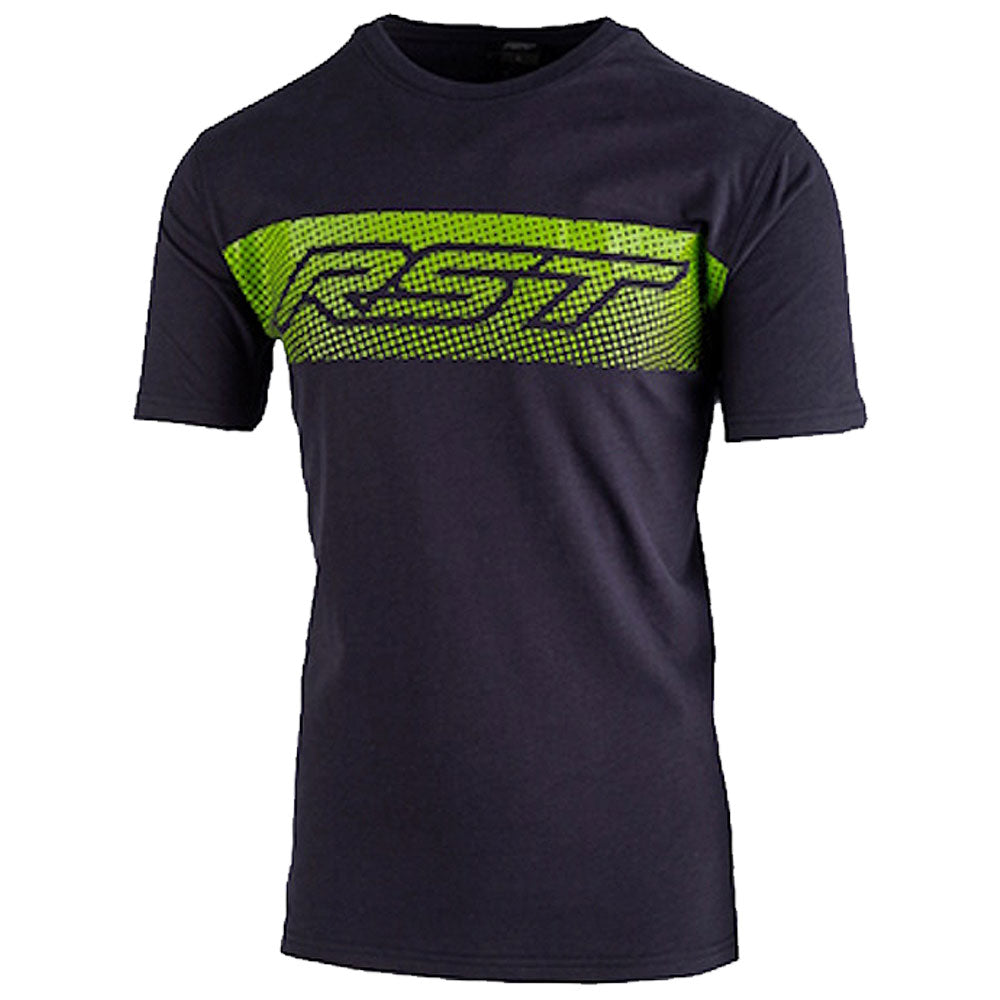 RST Gravel T-Shirt Navy Lime Green