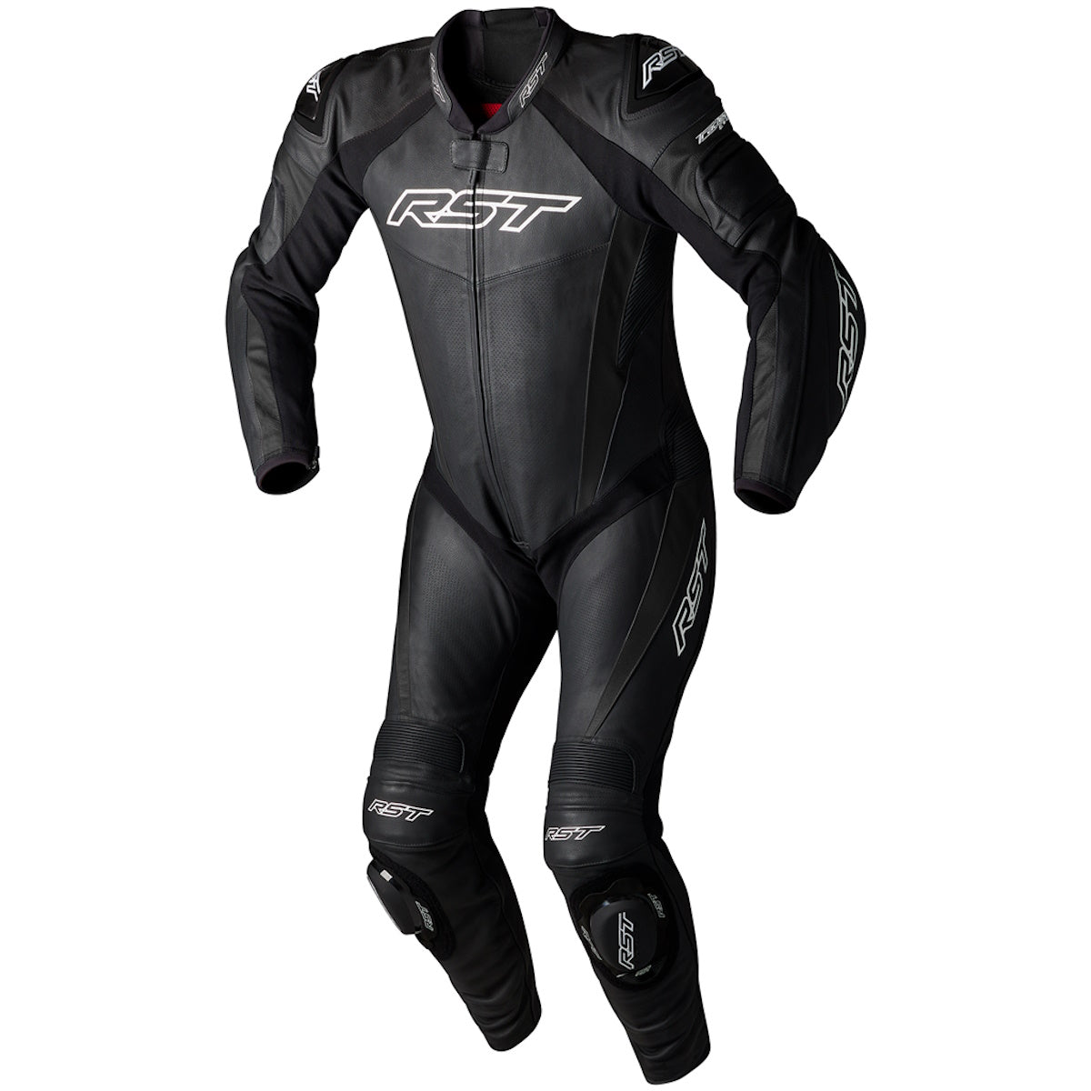RST Tractech Evo 5 CE Leather Suit Black Black Black