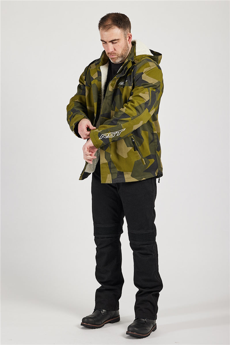 RST Loadout Full Zip CE Textile Hood Splinter Green