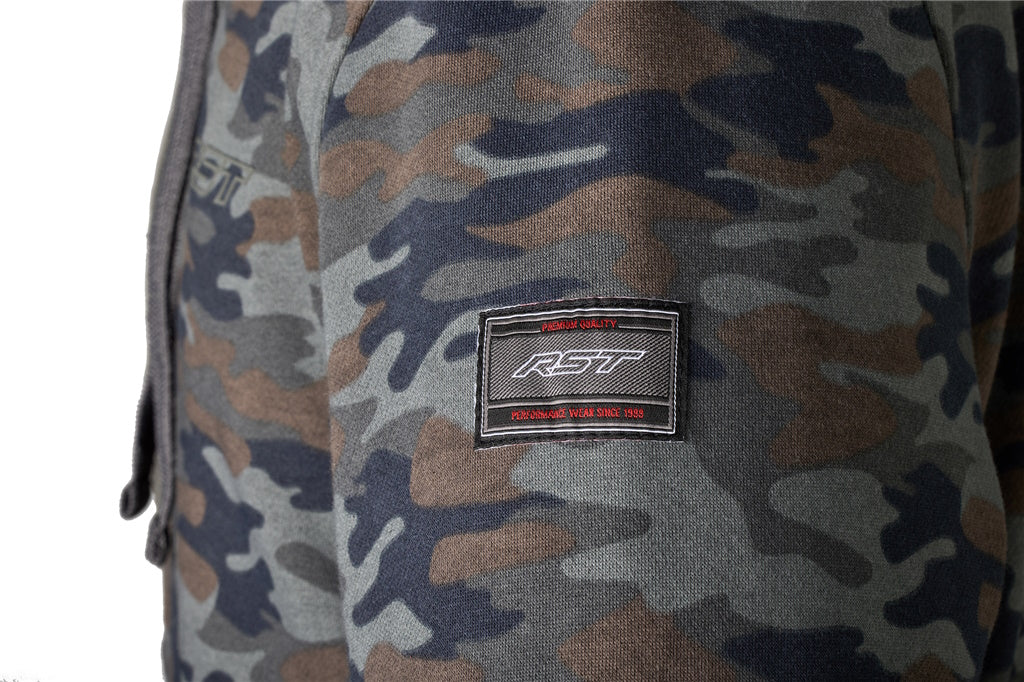 RST Zip Through Urban CE Textile Hoodie Camo