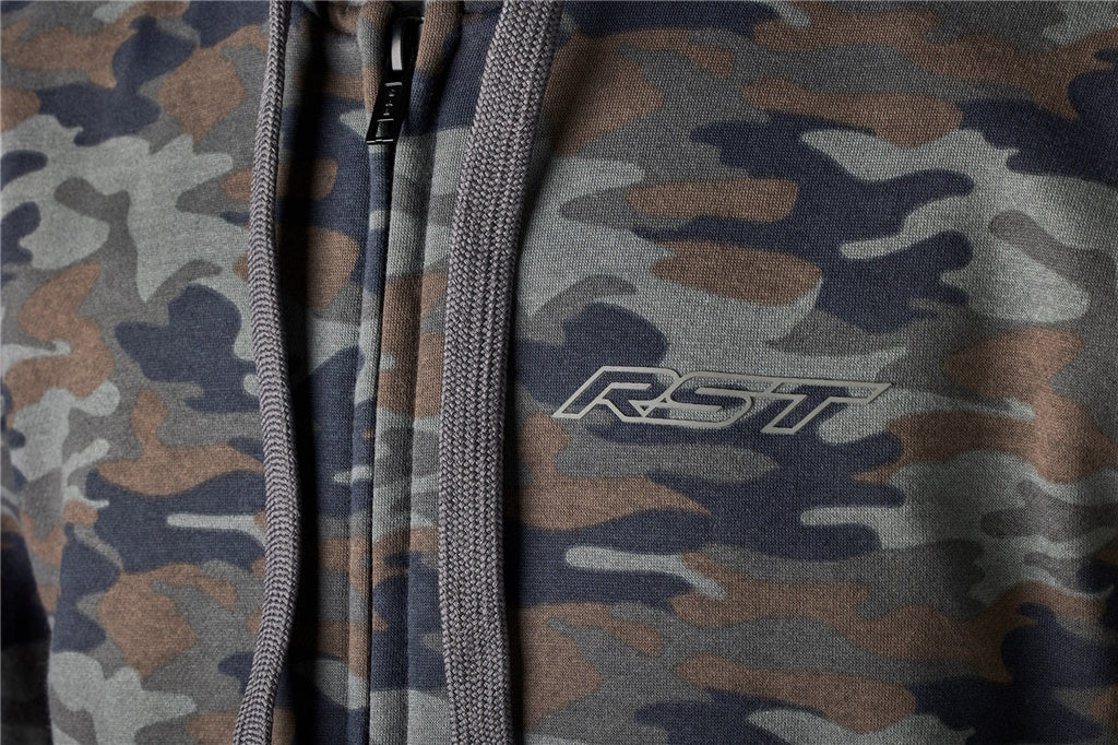 RST Zip Through Urban CE Textile Hoodie Camo