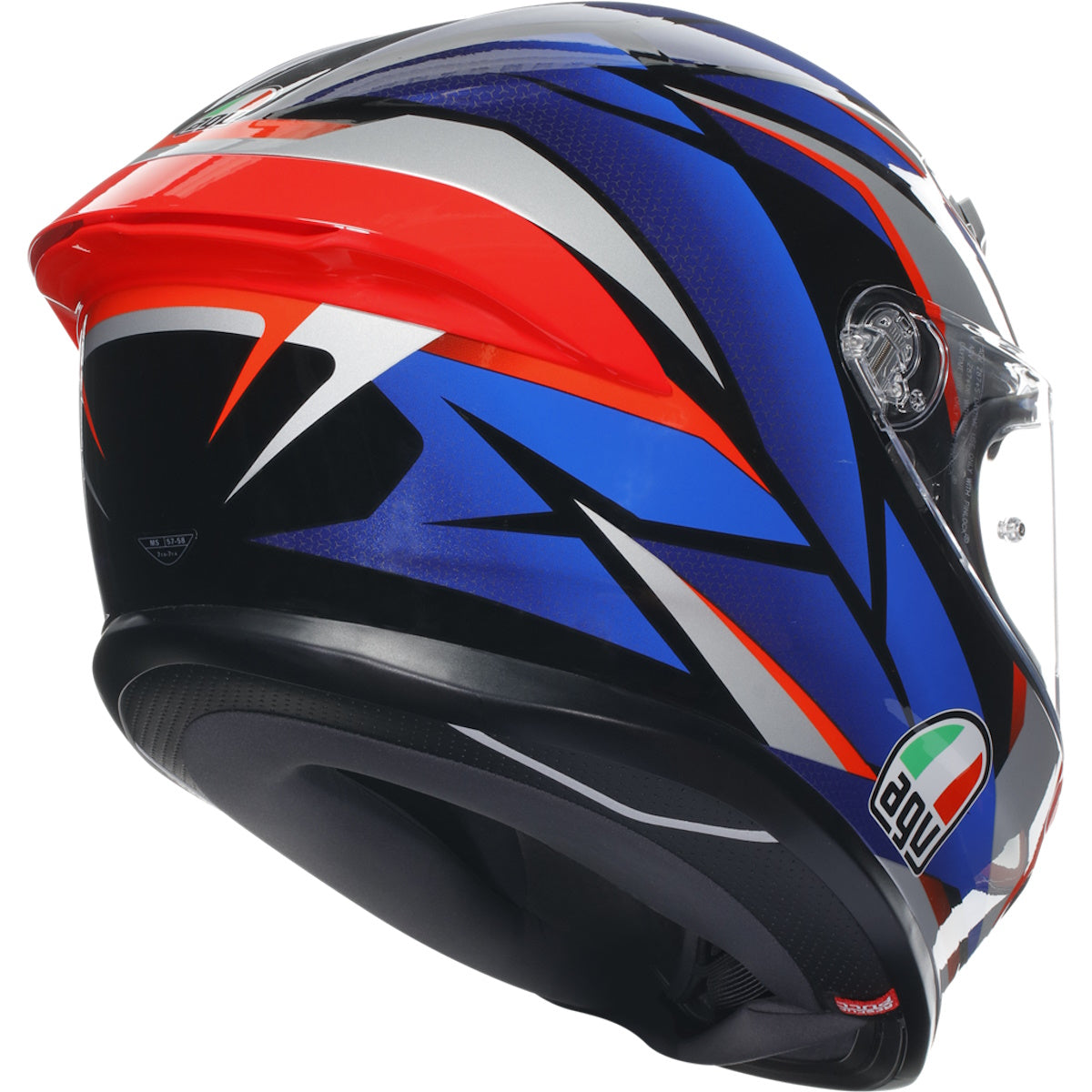 AGV K6-S Slashcut Black Blue Red Full Face Helmet