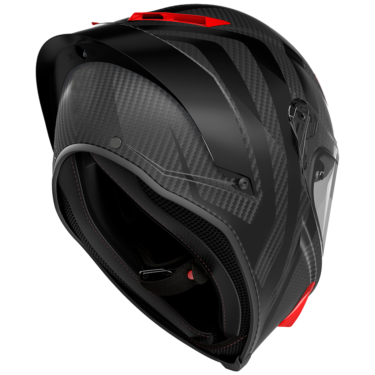 AGV Pista GP-RR ECE 22.06 Intrepido Carbon Black Red