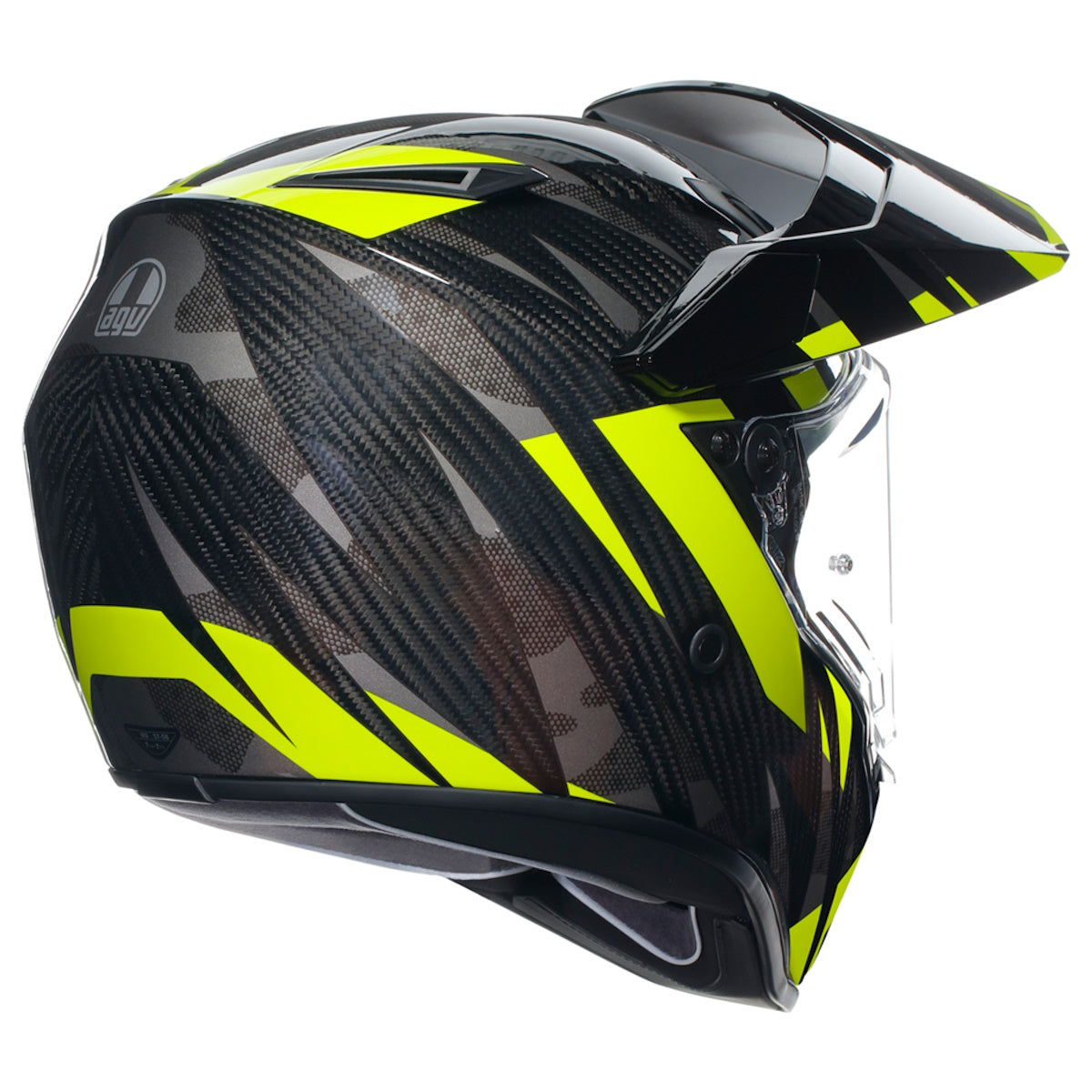 AGV AX9 ECE 22.06 Steppa Carbon Grey Fluorescent Yellow