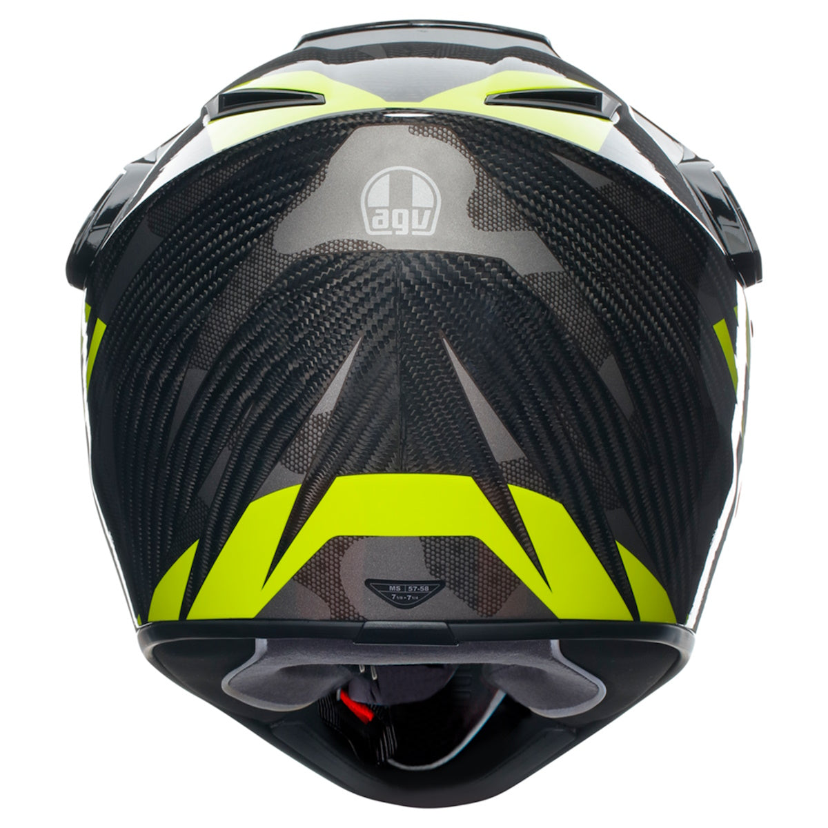 AGV AX9 ECE 22.06 Steppa Carbon Grey Fluorescent Yellow