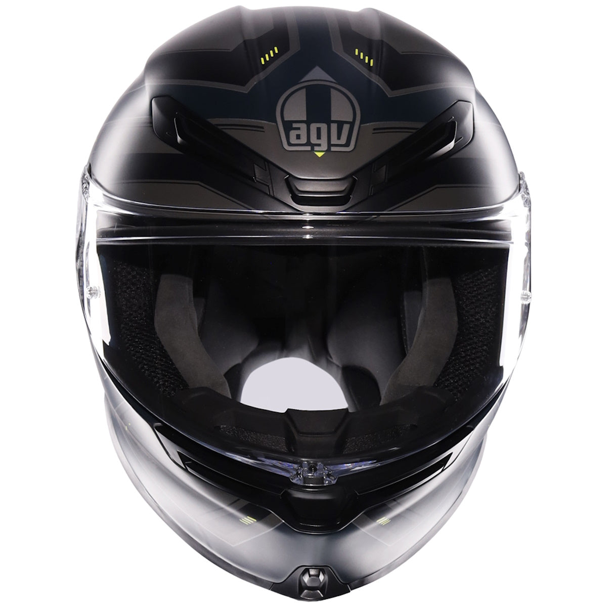 AGV K6-S Enhance Matt Grey Fluorescent Yellow Full Face Helmet