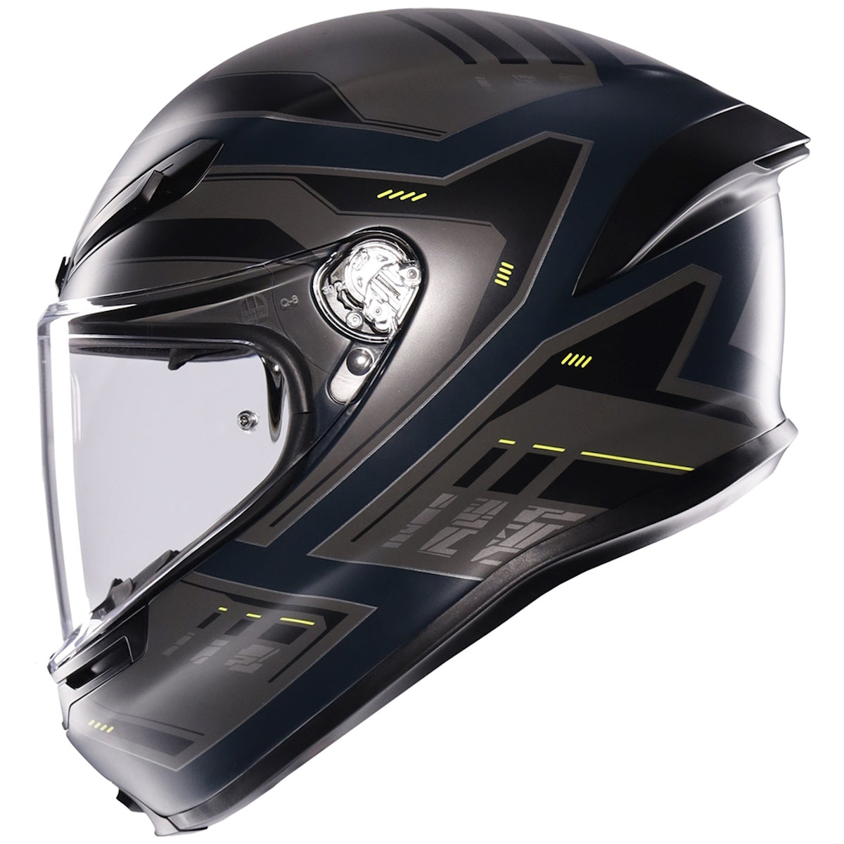 AGV K6-S Enhance Matt Grey Fluorescent Yellow Full Face Helmet