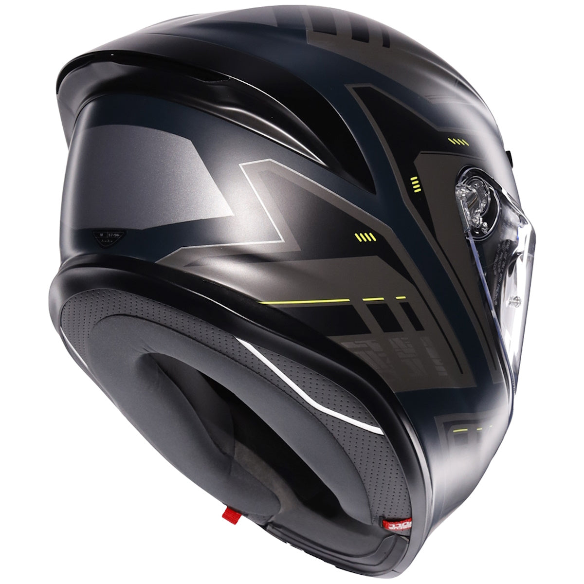 AGV K6-S Enhance Matt Grey Fluorescent Yellow Full Face Helmet